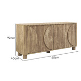 Core Living Euanne 4 Door Sideboard Buffet