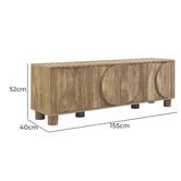Core Living Euanne 4 Door Entertainment Unit