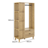 Core Living Anela Clothing Rack with Shelves &amp; Drawers
