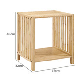 Core Living Mirella Bamboo Wood Side Table