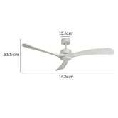 Core Living Murray 142cm Smart Ceiling Fan with Remote Control