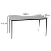 Core Living 6 Seater Lunara Outdoor Dining Table &amp; Chair Set