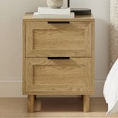Core Living Elijah 2 Drawer Bedside Table