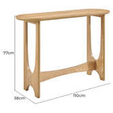 Core Living Claire Oval Console Table