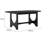 Core Living Claire Oval Dining Table