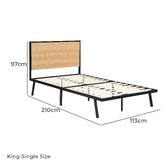 Core Living Nalu Wood &amp; Metal Platform Bed