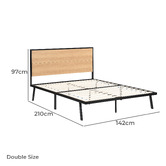 Core Living Nalu Wood &amp; Metal Platform Bed