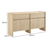 Core Living Kainoa 4 Door 2 Drawer Buffet