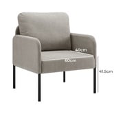 Core Living Clio Velvet Armchair