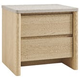 Core Living Lenore 2 Drawer Bedside Table