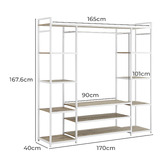 Core Living Lewis 12 Shelf Clothing Rack