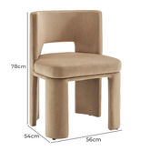 Core Living Astrid Velvet Dining Chairs