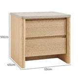Core Living Lenore 2 Drawer Bedside Table