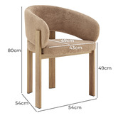 Core Living Ruther Fleece Dining Chairs