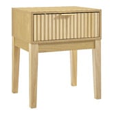 Core Living Mossveil Pine Wood Bedside Table