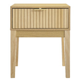 Core Living Mossveil Pine Wood Bedside Table
