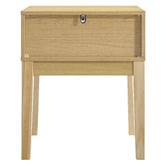 Core Living Mossveil Pine Wood Bedside Table