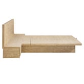 Core Living Altherin Gas Lift Queen Bed Frame with Bedside Tables