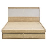 Core Living Brindle Gas Lift Storage Queen Bed Frame