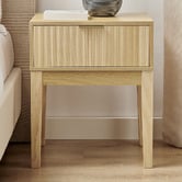 Core Living Mossveil Pine Wood Bedside Table