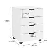 Core Living Leola 4 Drawer Mobile Pedestal