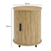 Core Living Callix Bedside Table with Sliding Door