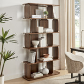 Core Living Ollie 5 Tier Bookcase