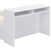 Core Living Alena Single Bed Frame with Built-In Bed End Desk and Drawers