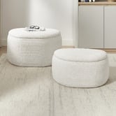 Core Living 2 Piece Therese Ottoman Set