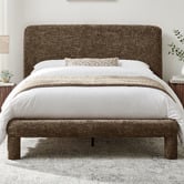 Core Living Leon Chenille Bed Frame