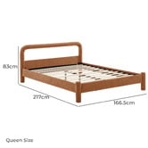 Core Living Ronan Chenille Queen Bed Frame