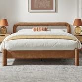Core Living Ronan Chenille Queen Bed Frame