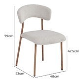 Core Living Dione Upholstered Dining Chairs