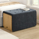 Core Living Otway Chenille Storage Ottoman