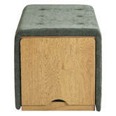 Core Living Otway Chenille Storage Ottoman