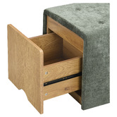 Core Living Otway Chenille Storage Ottoman