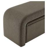 Core Living 3 Piece Avalon Velvet Bench &amp; Storage Ottoman Set
