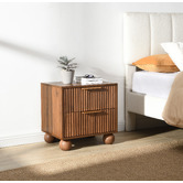 Core Living Leanne 2 Drawer Bedside Table