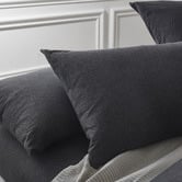 Violette Casa Black Wonder Jersey Cotton Quilt Cover Set