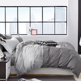 Violette Casa Grey Noah Cotton Quilt Cover Set