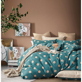 Violette Casa Walter Reversible Cotton Quilt Cover Set