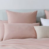 Violette Casa Pink Ava Vintage Washed Cotton Quilt Cover Set
