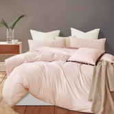 Violette Casa Pink Wonder Jersey Cotton Quilt Cover Set