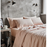Violette Casa Pink Clark French Linen Quilt Cover Set