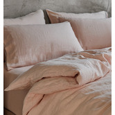 Violette Casa Pink Clark French Linen Quilt Cover Set