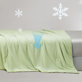 Violette Casa Green &amp; Grey Ice Cooling Reversible Summer Comforter