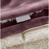 Violette Casa Mauve Dania Teddy Sherpa Quilt Cover Set