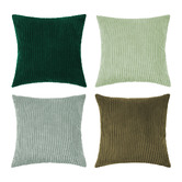 Violette Casa 4 Piece Ardian Corduroy Velvet Cushion Cover Set