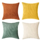 Violette Casa 4 Piece Ardian Corduroy Velvet Cushion Cover Set