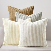 Violette Casa 4 Piece Ardian Corduroy Velvet Cushion Cover Set